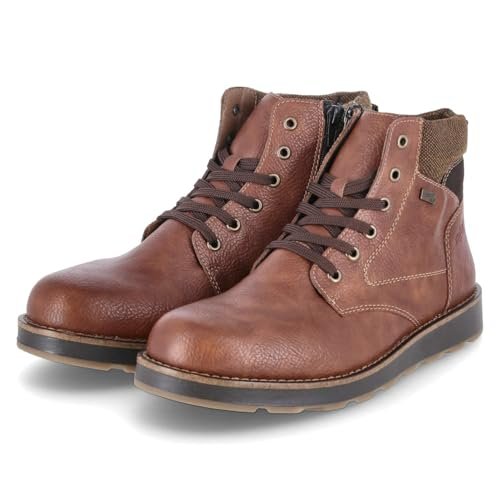 Rieker Męskie buty sznurowane 30040, brązowe, 41 EU, brązowy, 41 EU