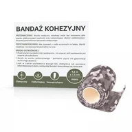 Apteczki i materiały opatrunkowe - Paso TRADING Bandaż kohezyjny 4,5m x 7,5cm moro, 1 sztuka - miniaturka - grafika 1