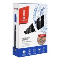 Marker permanentny niebieski (12szt) MemoBe - Przybory szkolne - miniaturka - grafika 1