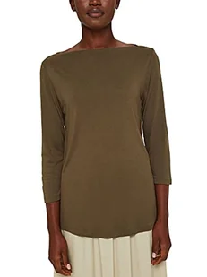 ESPRIT Collection T-shirt damski, 355/ciemny khaki., M - Koszulki i topy damskie - miniaturka - grafika 1