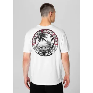 Pit Bull T-shirt Koszulka Oceanside White - Koszulki sportowe męskie - miniaturka - grafika 1