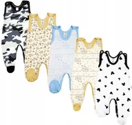 Śpiochy dla niemowląt - ŚPIOCHY Śpioszki ROZPINANE 5 PAK CH 62 KLEKLE - miniaturka - grafika 1