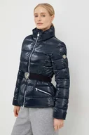 Kurtki damskie - EA7 Emporio Armani kurtka damska kolor granatowy zimowa - miniaturka - grafika 1