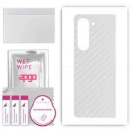 Szkła hartowane na telefon - Folia naklejka skórka strukturalna na TYŁ do Samsung Galaxy Z Fold5 -  Carbon Przezroczysty - apgo SKINS - miniaturka - grafika 1