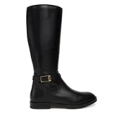 Kozaki damskie - Kozaki Tommy Hilfiger T4A6-34037-0036 Czarny - miniaturka - grafika 1