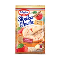 Budyń - Dr Oetker Ryż z kawałkami jabłek i cynamonem Słodka Chwila Mleczny 58 g - miniaturka - grafika 1