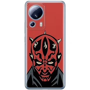 Etui Darth Maul 004 Star Wars Nadruk pełny Czerwony Producent: Xiaomi, Model: 13 LITE/ CIVI 2 - Etui i futerały do telefonów - miniaturka - grafika 1