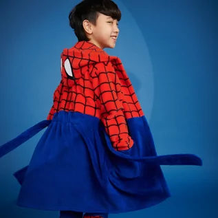 Piżamy chłopięce - Sinsay - Szlafrok Spiderman - Czerwony - grafika 1