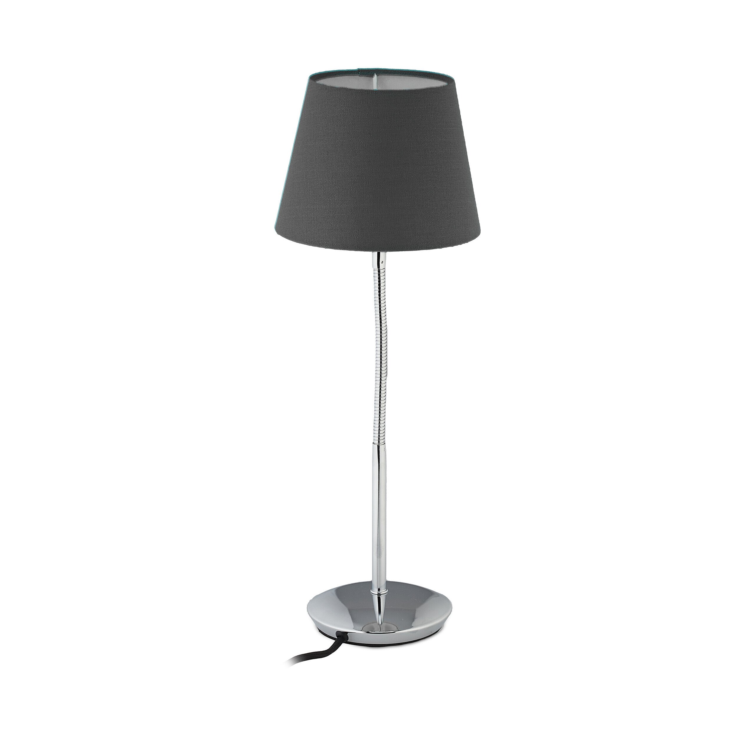 relaxdays Elastyczna lampa stołowa z kloszem z tkaniny