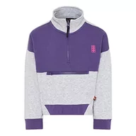 Bluzy dla chłopców - LEGO Bluza chłopięca Jungen z zamkiem błyskawicznym do połowy LWStorm 207, 622 ciemnofioletowy, 92 - miniaturka - grafika 1
