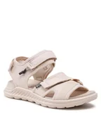 Buty trekkingowe damskie - Ecco Sandały Exowrap W 3s Velcro 81180359113 Beżowy - miniaturka - grafika 1