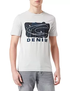 camel active Męski T-shirt, Cloudy Grey, S - Koszulki męskie - miniaturka - grafika 1