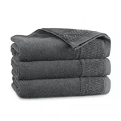 Okrycia kąpielowe dla dzieci - Ręcznik Grano AB 50x90 czarny - miniaturka - grafika 1