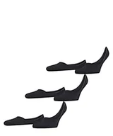 Koszulki męskie - FALKE Mężczyźni Stopki Step Medium Cut 3-Pack M IN Zrównoważona Bawełna niewidoczne jednokolorowe 3 Pak, Czarny (Black 3000), 39-40 - miniaturka - grafika 1