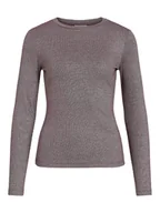 Koszulki i topy damskie - Vila Koszulka "Vicatera" w kolorze jasnobrązowym - miniaturka - grafika 1