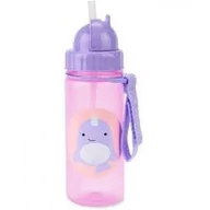 Bidony dla dzieci - Skip Hop ZOO Straw Bottle 13-oz.- Narwhal - miniaturka - grafika 1