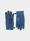 Rękawiczki dla dzieci - 4F Rękawiczki dzianinowe Touch Screen dziecięce - granatowe L/XL - miniaturka - grafika 1