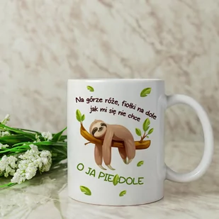 Śmieszny kubek z nadrukiem - Leniwiec - Kubki - miniaturka - grafika 2