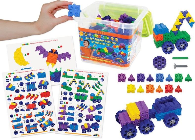 Morphun Morphun 12 Pojazdów 140 el. - Klocki konstrukcyjne