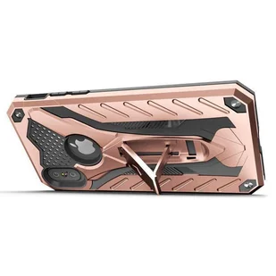 Zizo Static Cover Pancerne etui iPhone X z podstawką (Rose Gold/Black) - Etui i futerały do telefonów - miniaturka - grafika 3
