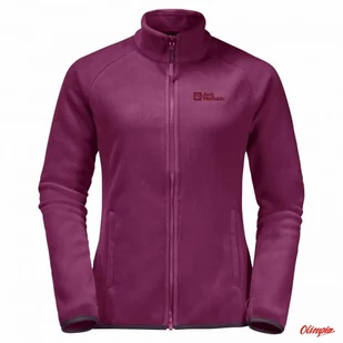 Damska kurtka polarowa Jack Wolfskin MOONRISE FZ WILD BERRY - Kurtki i kamizelki sportowe męskie - miniaturka - grafika 1