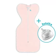 Rożki i beciki - Love To Dream, Otulacz Swaddle UP ETAP 1 Lite, różowy, rozmiar XS - miniaturka - grafika 1