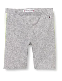 Tommy Hilfiger Szorty rowerowe dla dziewcząt, jasnoszary (Light Grey Heather), 176 cm - Spodenki damskie - miniaturka - grafika 1