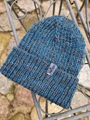 Czapki dla dzieci - Czapka dziecięca farbowana roślinami Indygo Taniny Alpaka - miniaturka - grafika 1