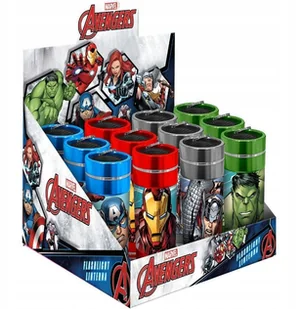 Aluminiowa latarka dziecięca LED z superbohaterami Marvel Avengers - Zabawki i gry sportowe - miniaturka - grafika 1
