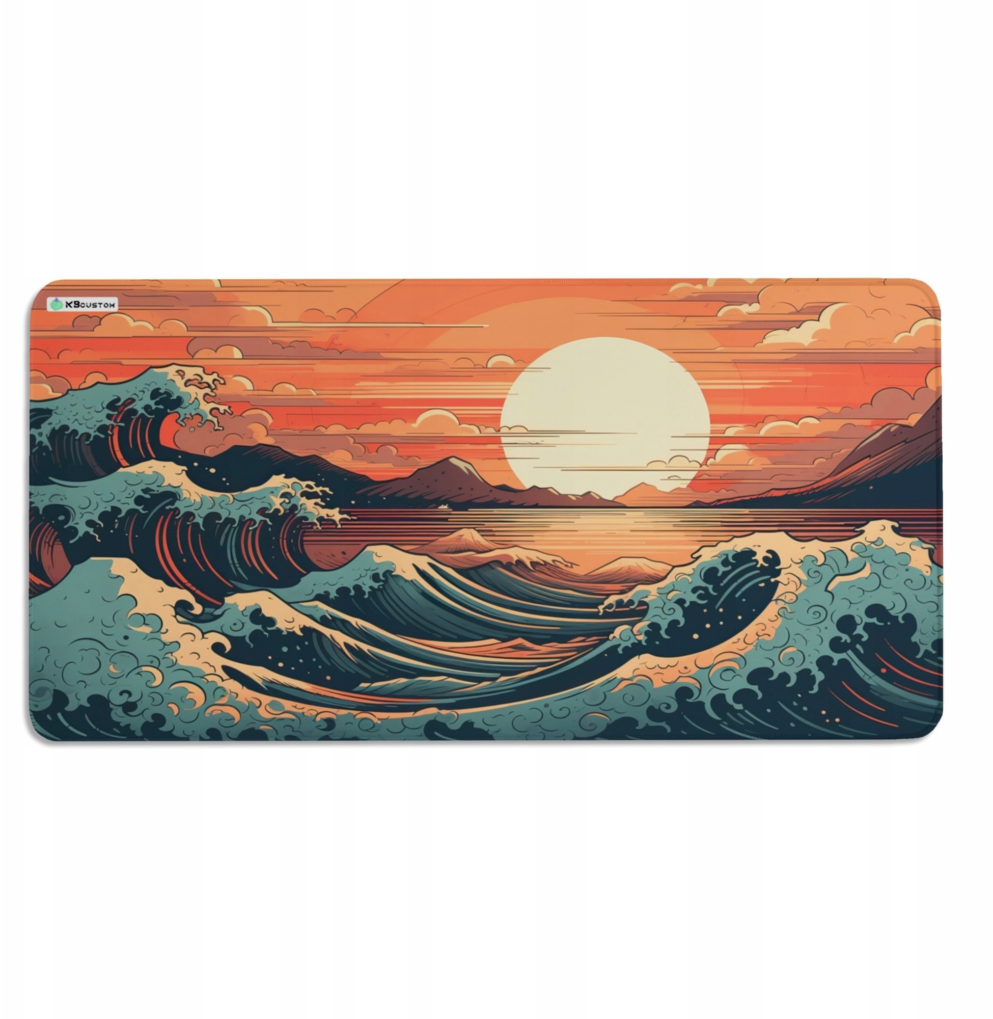 Podkładka KBcustom DUŻA PODKŁADKA MATA POD MYSZKĘ MYSZ 120x60cm XXXL KBcustom Na Biurko Sea 60