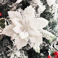 Inne - Kelzero 6-pak sztucznych kwiatów poinsecji w stylu boho - 15 cm tkaniny i plastiku Boże Narodzenie Drzewo Girlandy, wieńce i girlandy - Wszechstronna - miniaturka - grafika 1