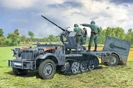 Modele do sklejania - Model plastikowy Sd.Kfz 10/4 z Flak 30 i załogą 1/35 Italeri - miniaturka - grafika 1