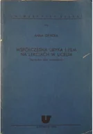 Książki o kulturze i sztuce - Współczesna liryka i film na lekcjach w liceum - miniaturka - grafika 1