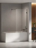 Parawany nawannowe - Parawan nawannowy New Trendy Eventa 70x150 uniwersalny czarny/chrom EXK-5689-WP - miniaturka - grafika 1