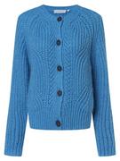 Swetry damskie - Rich & Royal - Kardigan damski z dodatkiem alpaki, niebieski - miniaturka - grafika 1