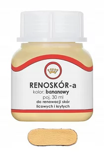 Farba/Lakier Do Powierzchni Skórzanych   Bananowa 30Ml, Renoskór - Zabawki kreatywne - miniaturka - grafika 1