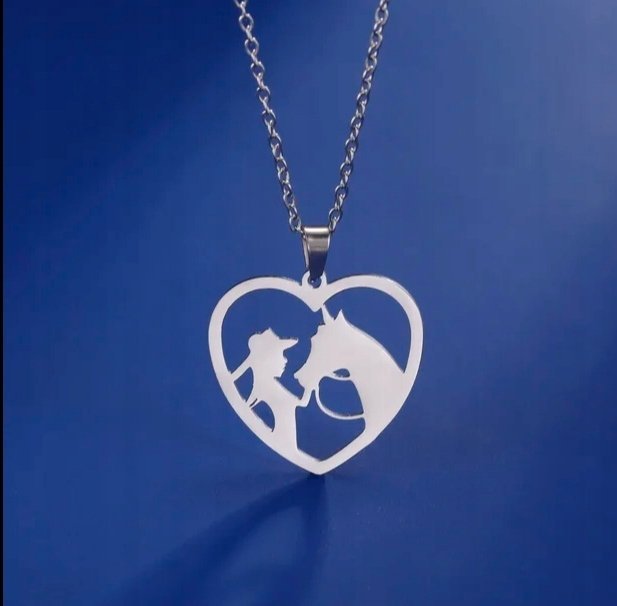 Naszyjnik wisiorek kocham konie hobby koń prezent