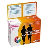 Witaminy i minerały - Synoptis PHARMA SP Z O.O APTEO Witaminy dla aktywnych 60 tabl 3157961 - miniaturka - grafika 1