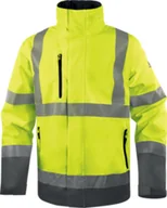 Kurtki męskie - Kurtka męska Delta Plus TRACK - kurtka ostrzegawcza ocieplana z poliestru powlekanego PU 4 kieszenie. tkanina pikowana, poliester ripstop - pomarańczowy fluo-szary XL - miniaturka - grafika 1