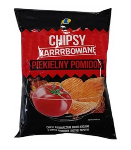 LEWIATAN CHIPSY PIEKIELNY POMIDOR 140G - Chipsy - miniaturka - grafika 1