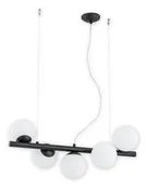 Lampy sufitowe - Lemir Osso listwa 5 pł. / czarny matowy O2915 W5 CZA - miniaturka - grafika 1