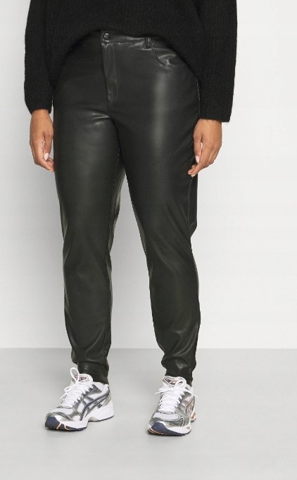 NOISY MAY PLUS SIZE DAMSKIE SPODNIE CZARNE 50 VBW