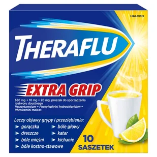 Novartis Theraflu ExtraGrip 10 szt. - Przeziębienie i grypa - miniaturka - grafika 1