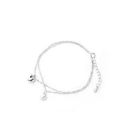 Bransoletki - Srebrna Bransoletka 925 Perła Serce - miniaturka - grafika 1