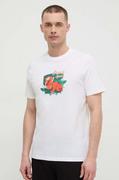 Koszulki męskie - Puma t-shirt bawełniany męski kolor beżowy z nadrukiem - miniaturka - grafika 1