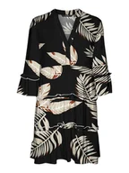 Sukienki - Vero Moda Sukienka w kolorze czarno-beżowym - miniaturka - grafika 1