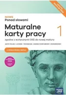 Podręczniki dla liceum - NOWE Ponad słowami 1. Maturalne karty pracy. Edycja 2024 - miniaturka - grafika 1