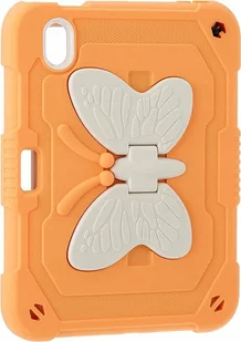 Etui na Apple iPad Mini 6 z Podpórką Pomarańczowy z Motylkiem - Etui do tabletów - miniaturka - grafika 1