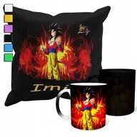 Gadżety dla niej i dla niego - Zestaw Kubek Magiczny + Poszewka Z Poduszką-Prezent Dragonball Anime + Imię - miniaturka - grafika 1