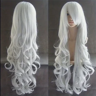 TEMU Europejskie i amerykańskie popularne peruki handlowe, 80CM kolorowe peruki cosplay anime, styl harajuku, wielokolorowe długie kręcone peruki, - Pozostałe akcesoria fryzjerskie - miniaturka - grafika 1